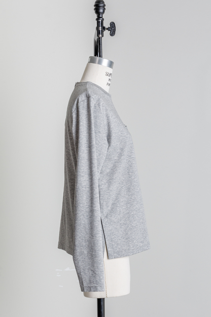 Smooth Pocket pullover（Gray）
