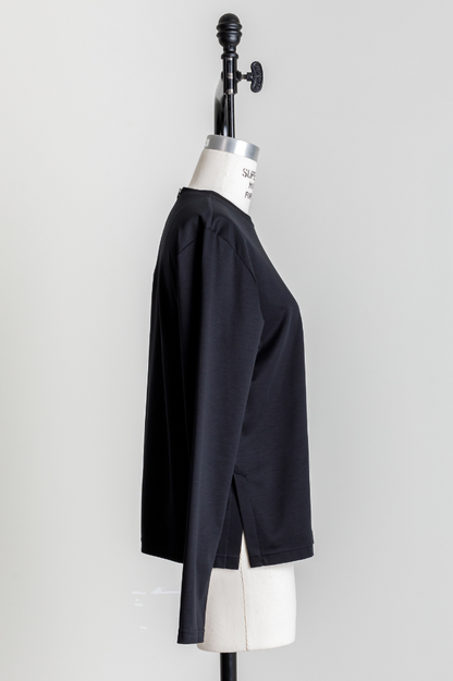 Smooth Pocket pullover（Black）