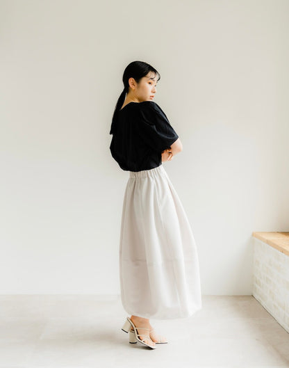 Cocoon skirt（Greige）