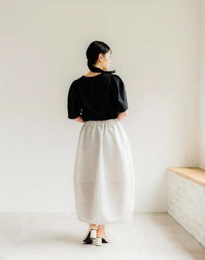 Cocoon skirt（Greige）