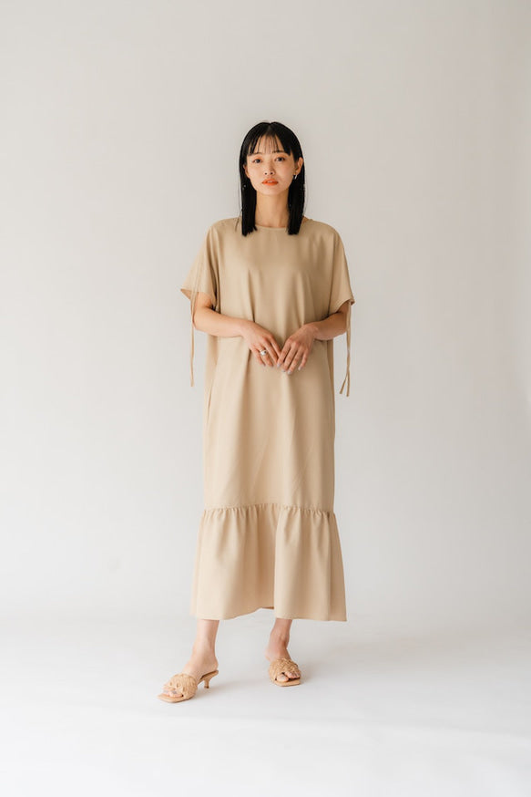 4way Tiered dress（Beige）