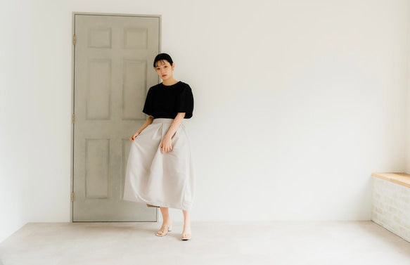 Cocoon skirt（Greige）