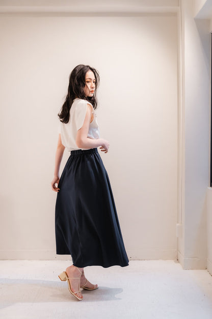 Sarasara skirt（Navy）