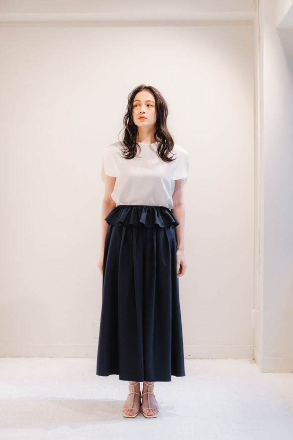 Sarasara skirt（Navy）