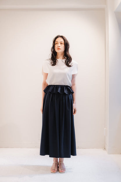 Sarasara skirt（Navy）