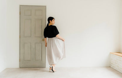 Cocoon skirt（Greige）