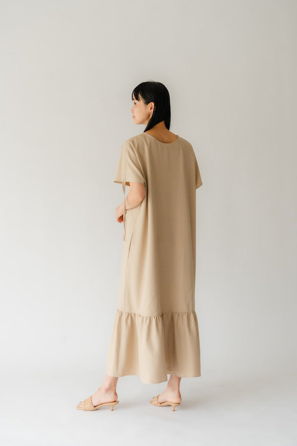 4way Tiered dress（Beige）