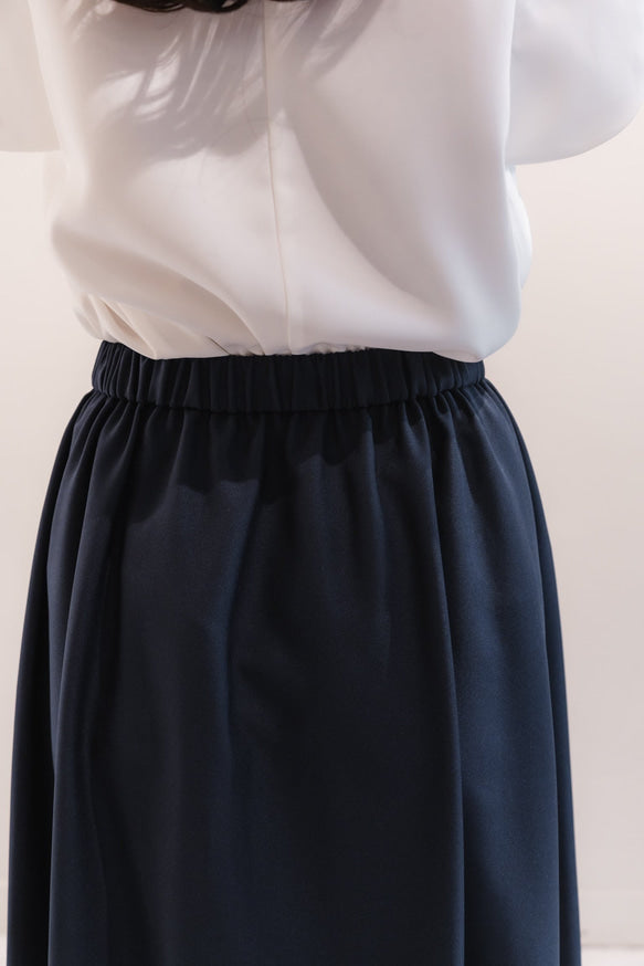 Sarasara skirt（Navy）