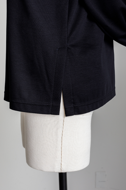 Smooth Pocket pullover（Black）