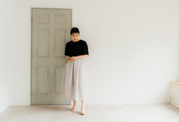 Cocoon skirt（Greige）
