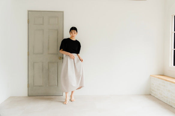 Cocoon skirt（Greige）