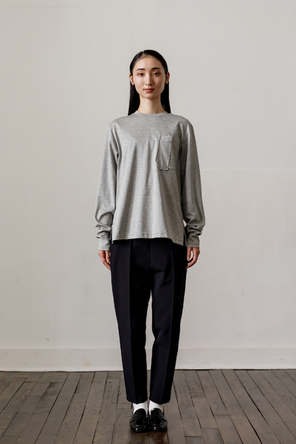 Smooth Pocket pullover（Gray）