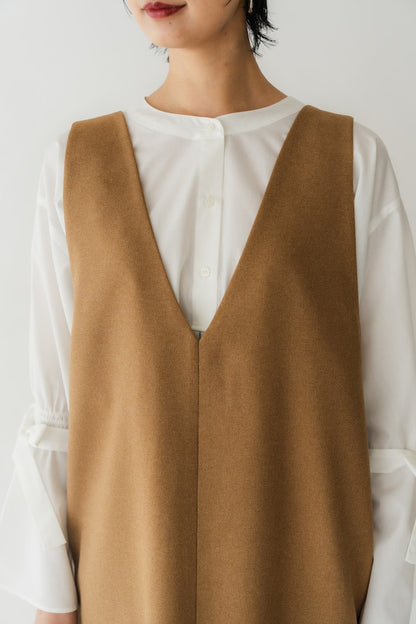 2way Frill dress（camel）