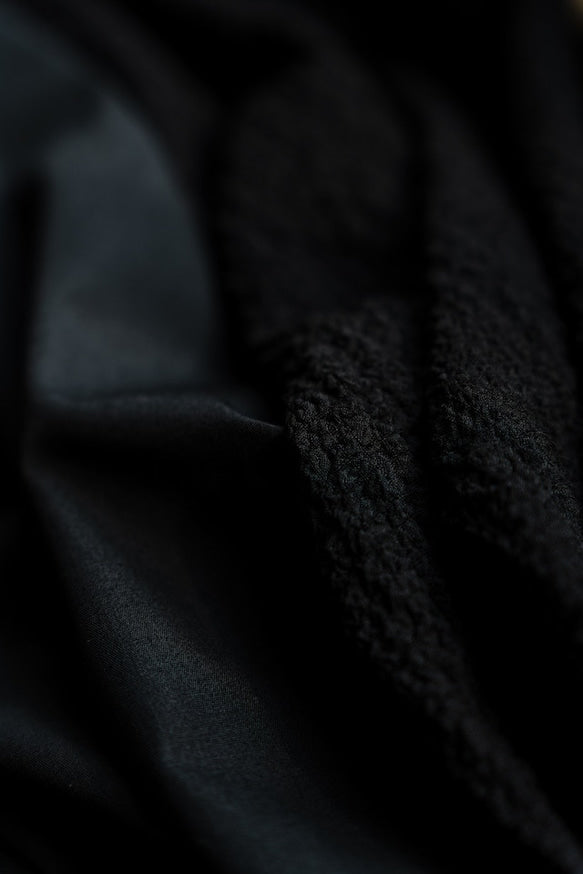 Shirring sleeves Tunic（Black）