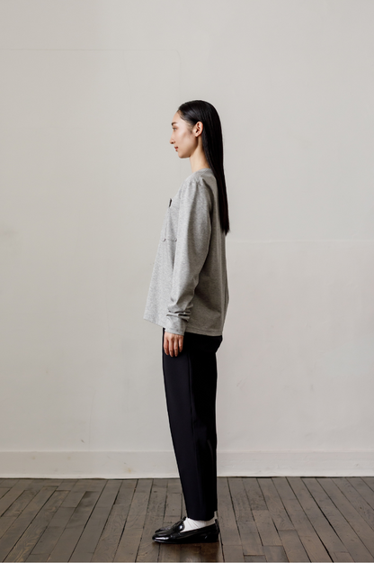 Smooth Pocket pullover（Gray）