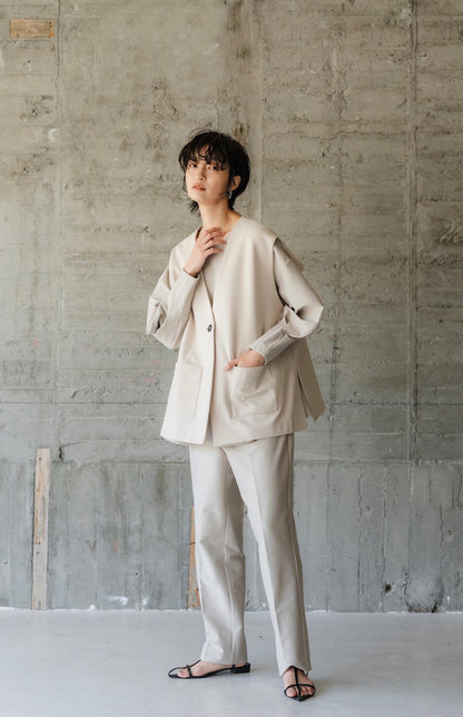 Flare tops（Beige）