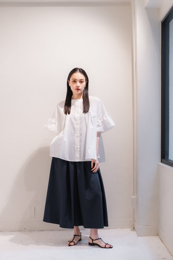 Sarasara skirt（Navy）
