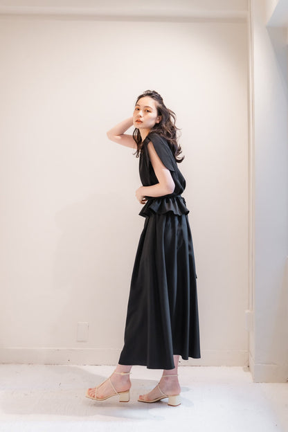 Tulip T-blouse （Black）