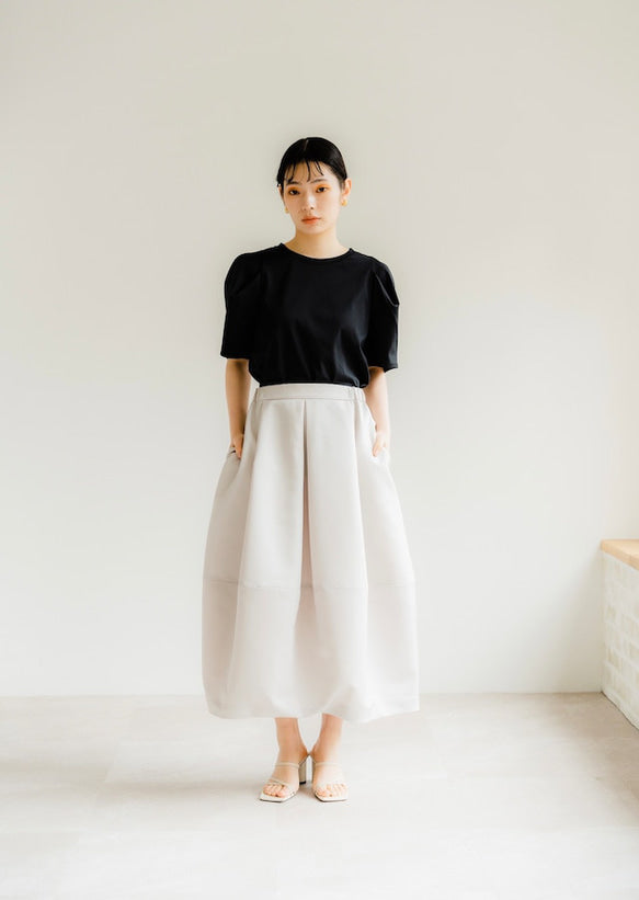 Cocoon skirt（Greige）
