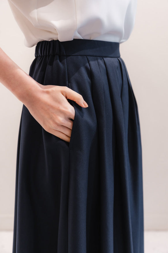 Sarasara skirt（Navy）
