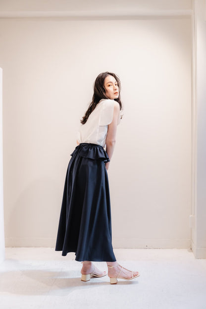 Sarasara skirt（Navy）